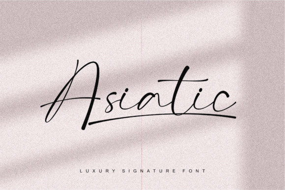Asiatic Signature Script: The Elegant Handwritten Font for Modern Design
