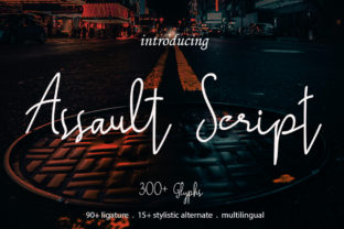 Assault Script: The Handwritten Font with Authentic Edge