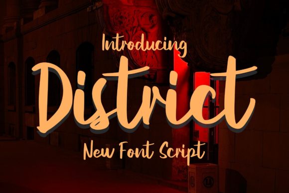 District Script: The Stylish Font for Modern Brands