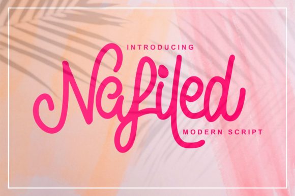 Nafiled Script: An Elegant Typeface for Modern Designs