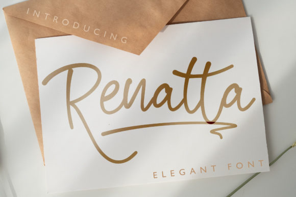 Renatta Script: Your Go-To Vintage Script for Branding